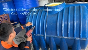 Dịch vụ hàn bồn nước nhựa - sửa bồn nước tại nhà chất lượng giá tốt ở tp.Hcm